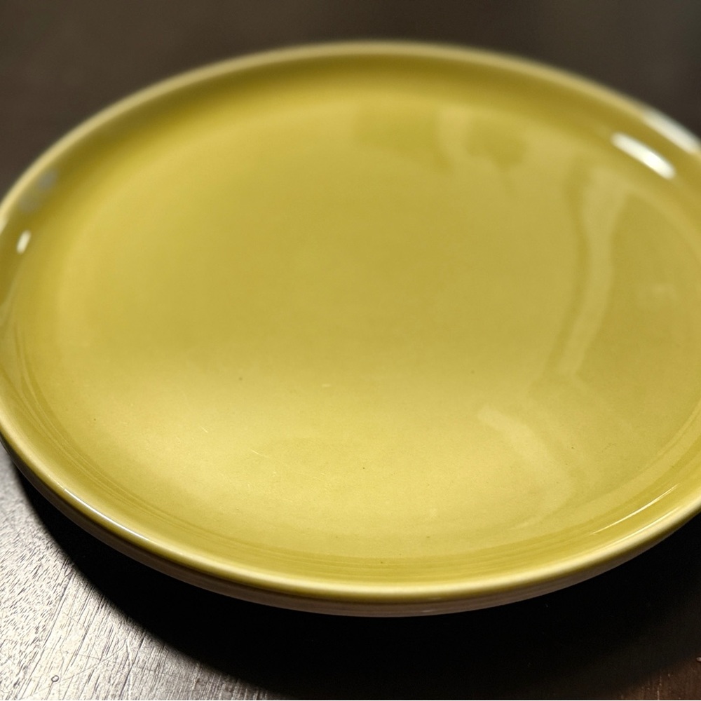 Russel Wright Chartreuse Dinner Plate 10”